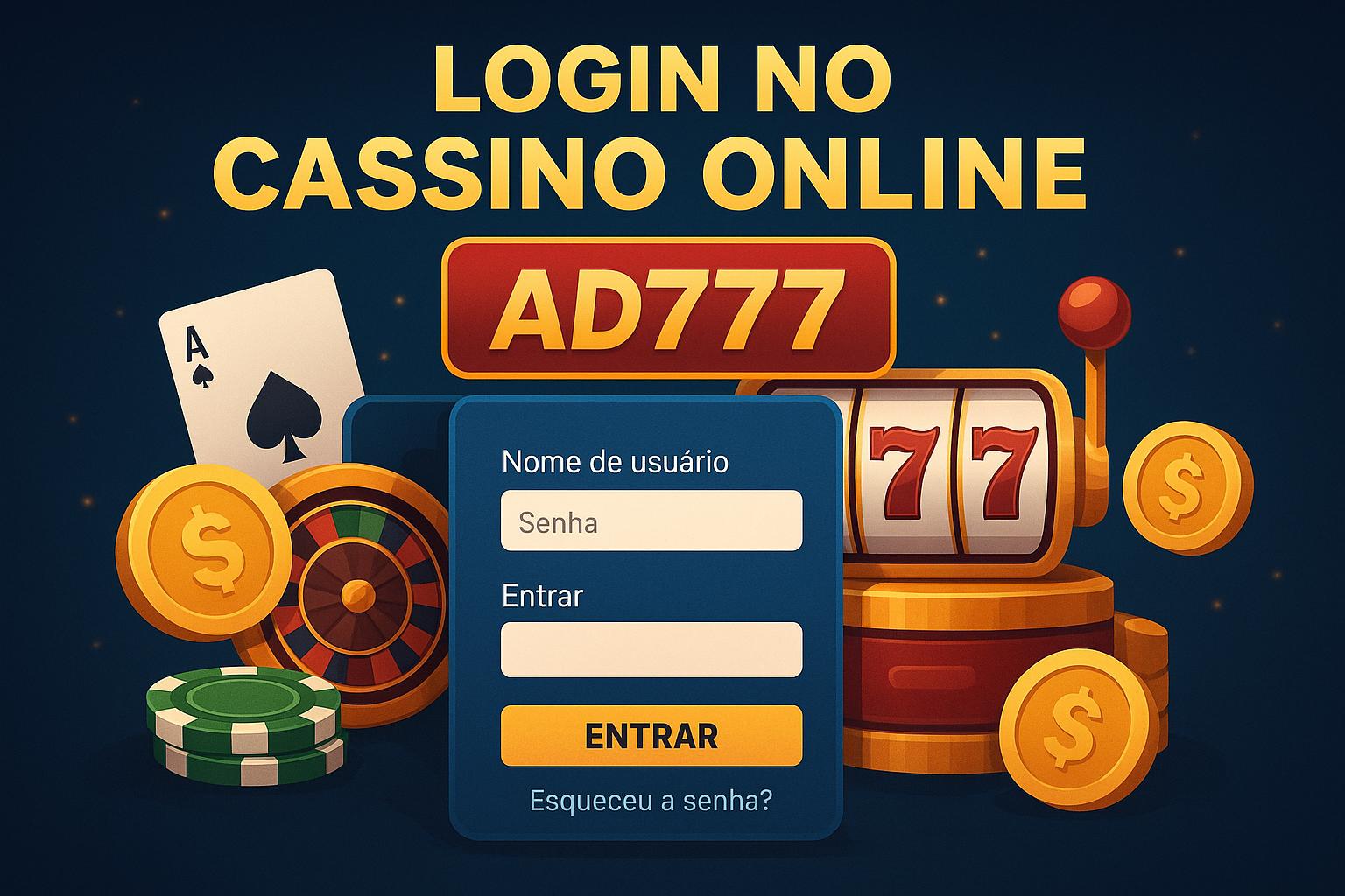 Login no Cassino AD777